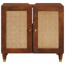 vidaXL Mosdókagyló szekrény polcokkal Barna 62 x 33 x 58 cm Faanyag