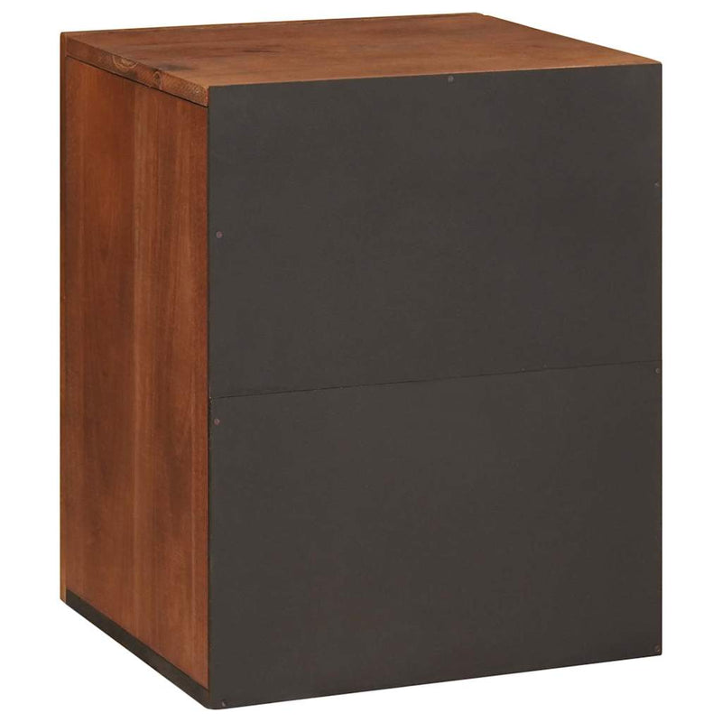 vidaXL Fürdőszoba Székény polcokkal tárolóval Barna 38 x 33.5 x 48 cm