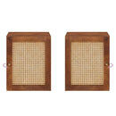 vidaXL Fürdőszoba Székény polcokkal Barna 38 x 33,5 x 48 cm Faanyag