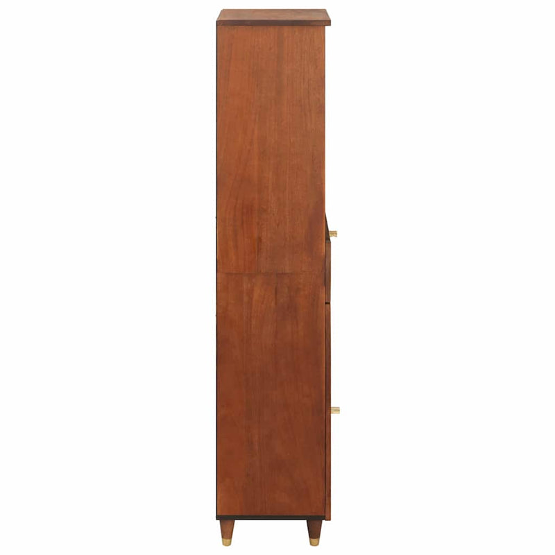 vidaXL Széf fiókkal polcokkal tárolóval Barna 38 x 33.5 x 160 cm