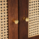 vidaXL Széf Barna 60 x 33.5 x 75 cm Kanna és tömör mango fa