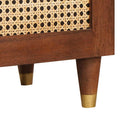 vidaXL Széf Barna 60 x 33.5 x 75 cm Kanna és tömör mango fa