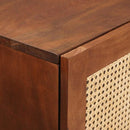 vidaXL Magas szekrény Barna 40 x 33.5 x 110 cm Kanna és tömör mango fa