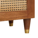 vidaXL Magas szekrény Barna 40 x 33.5 x 110 cm Kanna és tömör mango fa