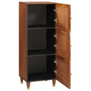 vidaXL Magas szekrény Barna 40 x 33.5 x 110 cm Kanna és tömör mango fa