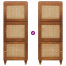 vidaXL Magas szekrény Barna 40 x 33.5 x 110 cm Kanna és tömör mango fa