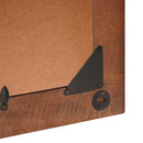 vidaXL Tükör barna és ezüst 50 x 70 cm Szilárd mangófűrész áru, üveg