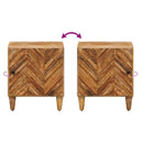 vidaXL Éjjeli asztal 2 pcs Barna 40 x 33,5 x 46 cm Tömör Mangófát