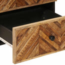 vidaXL Éjjeli asztal fiókkal Barna 40 x 33,5 x 46 cm Tömör Mangófát