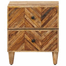 vidaXL Éjjeli asztal 2 pcs Barna 40 x 33,5 x 46 cm Tömör Mangófát