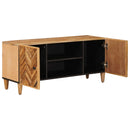vidaXL Tároló szekrények Barna 105 x 33,5 x 46 cm Tömör Mangófát