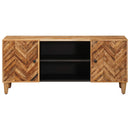 vidaXL Tároló szekrények Barna 105 x 33,5 x 46 cm Tömör Mangófát