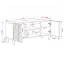 vidaXL Tároló szekrények Barna 105 x 33,5 x 46 cm Tömör Mangófát