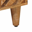 vidaXL Tároló szekrények Barna 70 x 33,5 x 46 cm Tömör Mangófát