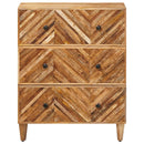 vidaXL Tároló szekrények Barna 60 x 33,5 x 75 cm Tömör Mangófát