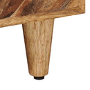 vidaXL Dohányzóasztal fiókkal Barna 80 x 54 x 40 cm Tömör Mangófát