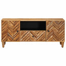 vidaXL Tároló szekrények Barna 105 x 33,5 x 46 cm Tömör Mangófát