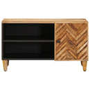 vidaXL Tároló szekrények Barna 80 x 31,5 x 46 cm Tömör Mangófát