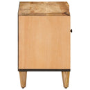 vidaXL Tároló szekrények Barna 80 x 31,5 x 46 cm Tömör Mangófát
