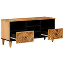 vidaXL Tároló szekrények Barna 100 x 33,5 x 46 cm Tömör Mangófát