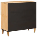 vidaXL Tároló szekrények Barna 80 x 33,5 x 75 cm Tömör Mangófát