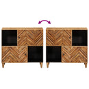 vidaXL Tároló szekrények Barna 80 x 33,5 x 75 cm Tömör Mangófát