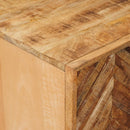 vidaXL Tároló szekrények Barna 90 x 33,5 x 75 cm Tömör Mangófát