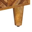 vidaXL Tároló szekrények Barna 90 x 33,5 x 75 cm Tömör Mangófát