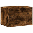 vidaXL füstös tölgy színű szerelt fa macskaalomdoboz 60 x 40 x 40 cm
