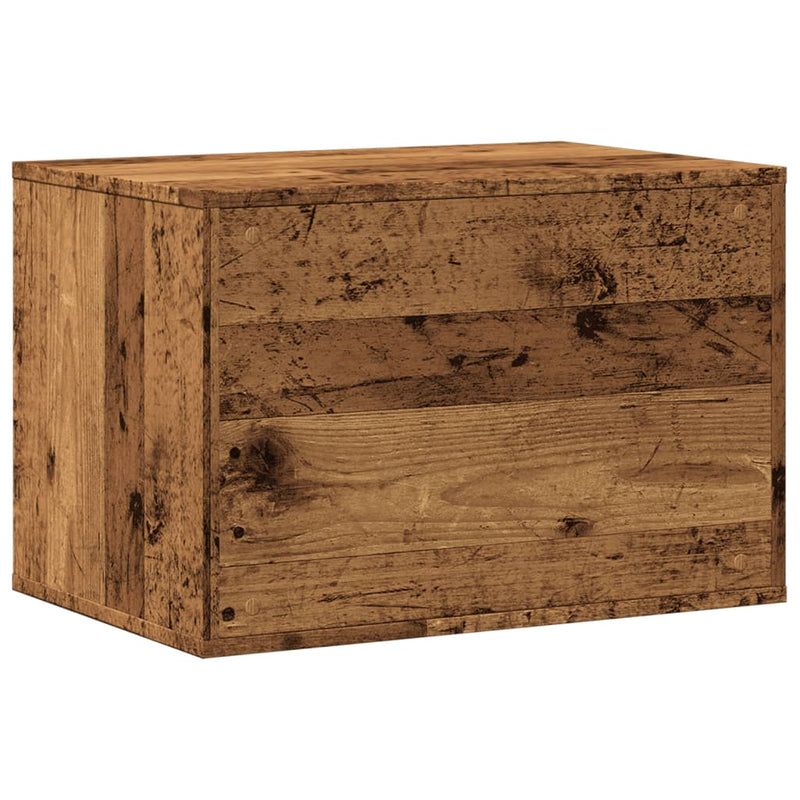 vidaXL antik fa színű szerelt fa macskaalomdoboz 60 x 40 x 40 cm