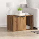 vidaXL kézműves tölgy színű szerelt fa macskaalomdoboz 60 x 40 x 40 cm