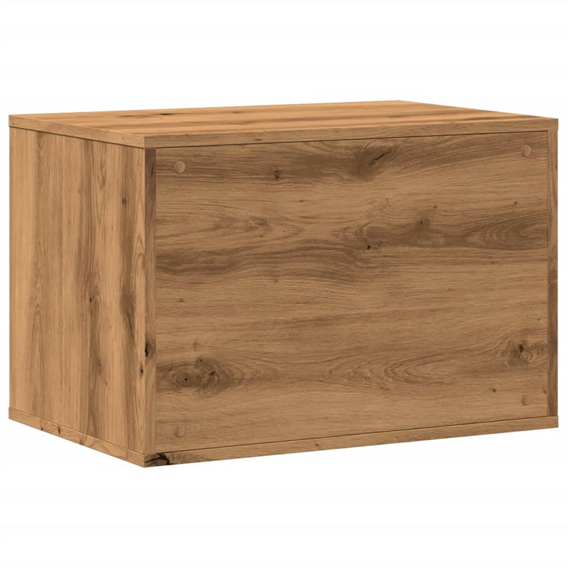 vidaXL kézműves tölgy színű szerelt fa macskaalomdoboz 60 x 40 x 40 cm