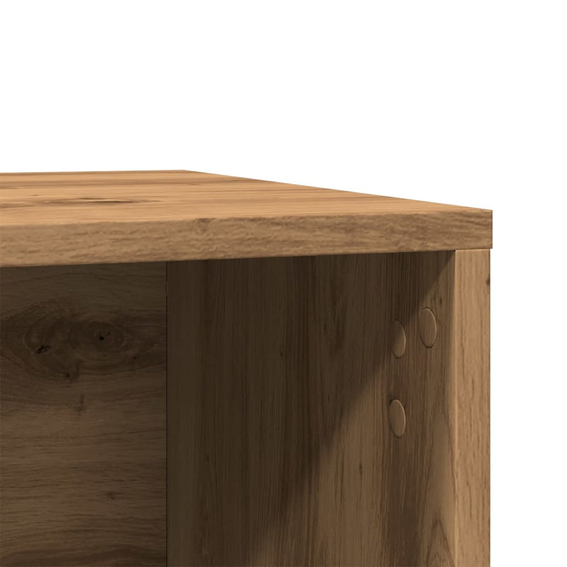 vidaXL kézműves tölgy színű szerelt fa macskaalomdoboz 60 x 40 x 40 cm