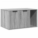 vidaXL szürke sonoma színű szerelt fa macskaalomdoboz 80 x 50 x 45 cm