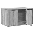 vidaXL szürke sonoma színű szerelt fa macskaalomdoboz 80 x 50 x 45 cm