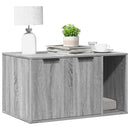 vidaXL szürke sonoma színű szerelt fa macskaalomdoboz 80 x 50 x 45 cm