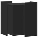 vidaXL fekete szerelt fa macskaalomdoboz 42 x 42 x 51 cm