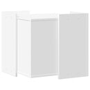 vidaXL fehér szerelt fa macskaalomdoboz 53 x 53 x 51 cm