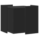 vidaXL fekete szerelt fa macskaalomdoboz 53 x 53 x 51 cm