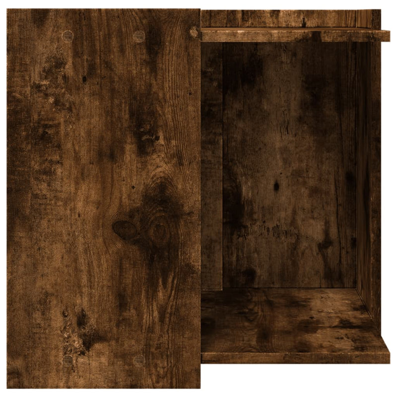 vidaXL füstös tölgy színű szerelt fa macskaalomdoboz 53 x 53 x 51 cm