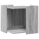 vidaXL szürke sonoma színű szerelt fa macskaalomdoboz 53 x 53 x 51 cm
