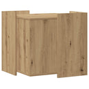 vidaXL kézműves tölgy színű szerelt fa macskaalomdoboz 53 x 53 x 51 cm