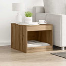 vidaXL kézműves tölgy színű szerelt fa macskaalomdoboz 47 x 59 x 42 cm