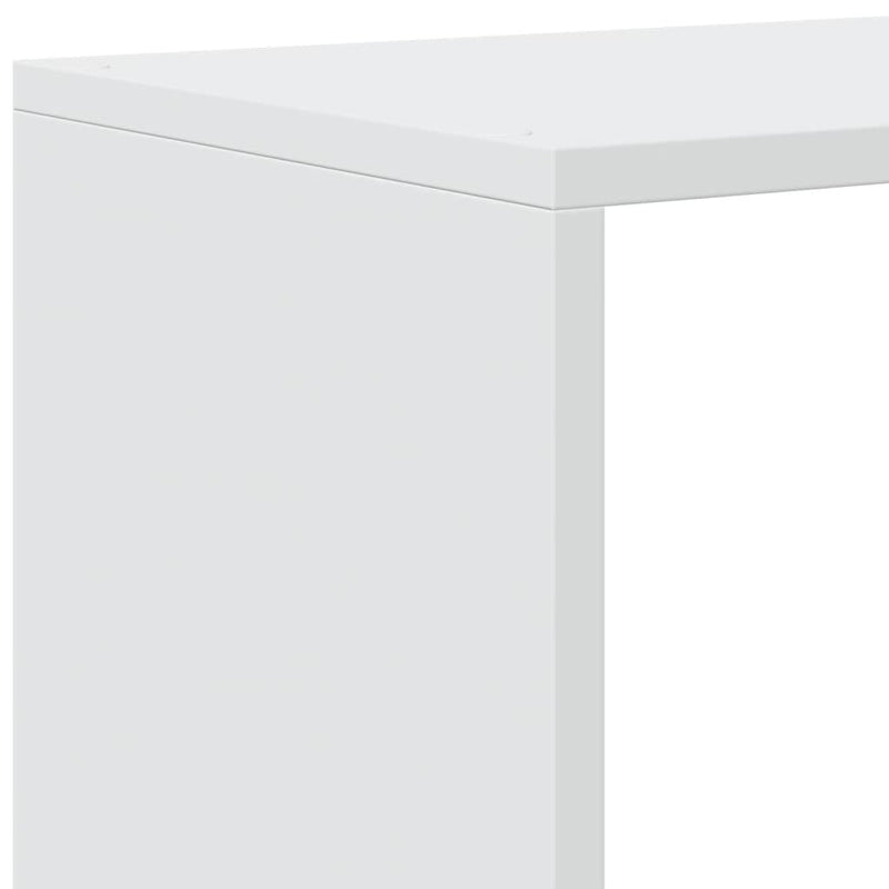 vidaXL 3-szintes szobaelválasztó könyvespolc fehér, 99 x 29 x 99 cm, rétegelt fa