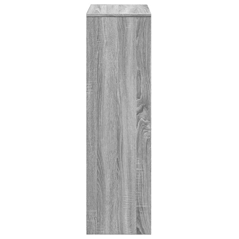 vidaXL 3 szintes szürke sonoma fa elválasztó könyvespolc 99x29x99 cm