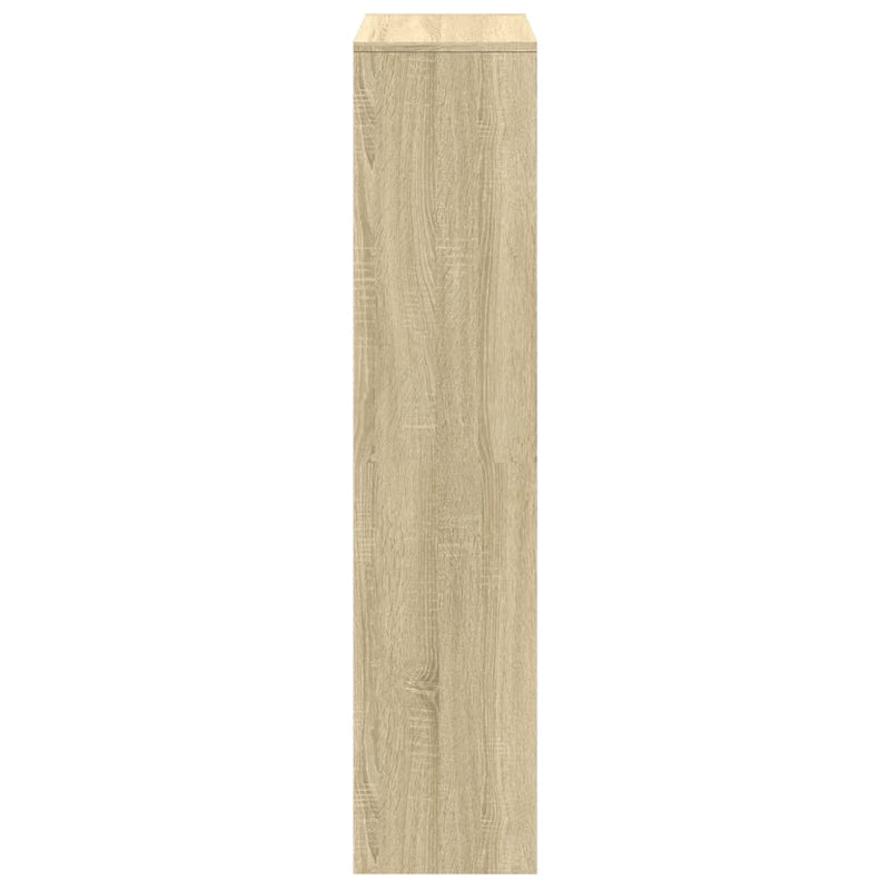 vidaXL 4 szintes sonoma tölgy elválasztó könyvespolc 131,5x29x131,5 cm