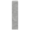 vidaXL 4 szintes betonszürke szerelt fa könyvespolc 131,5x29x131,5 cm