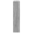 vidaXL 4 szintes szürke sonoma elválasztó könyvespolc 131,5x29x131,5cm