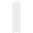 vidaXL 3 szintes fehér fa elválasztó könyvespolc 137,5 x 29 x 103,5 cm