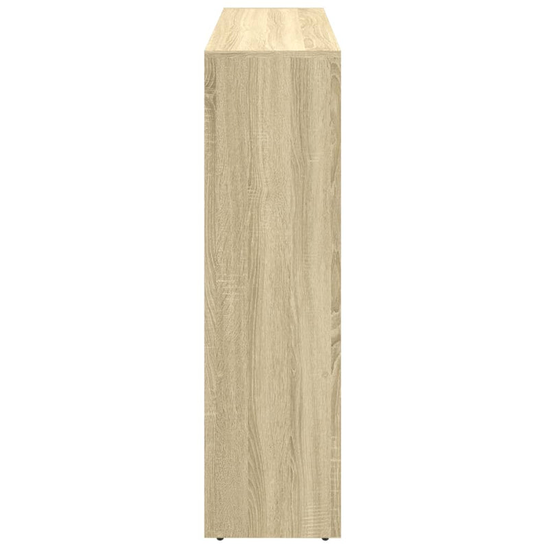 vidaXL 3 szintes sonoma tölgy elválasztó könyvespolc 137,5x29x103,5 cm